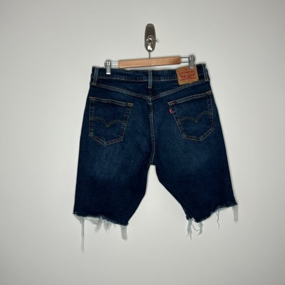 Levi’s Men Dark Wash Denim 511 Fringe Shorts Size 36 - Picture 7 of 12